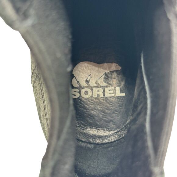Sorel Joan Uptown Waterproof Wedge Chelsea Boot 10 Women's Black Pull On Bootie - Picture 10 of 10